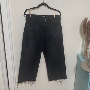 Extra high rise wide leg Old Navy jeans. 12P